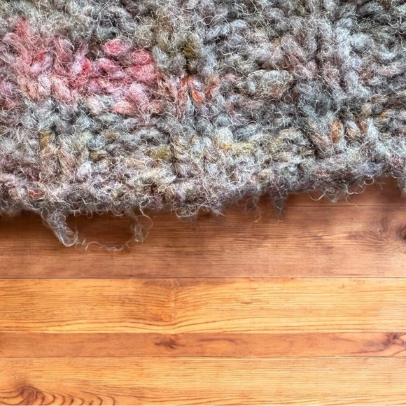 Anthropologie Maison Pholya Knit Cowl Neck Poncho Sweater L/XL - Cottagecore - Picture 14 of 15